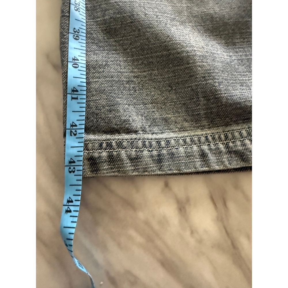 Sean John Vintage Baggy Jeans Gray Blue Tan Contrast Panel Star Patch Mens 36 - Picture 6 of 11
